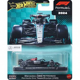 Машинка Hot Wheels Premium Formula 1 Mercedes-AMG Petronas Formula One Team/Equipe (#63) (HRV11 JBM18)