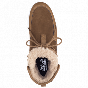 Полуботинки женские Jack Wolfskin Auckland Wt Texapore Boot W desert brown / white
