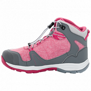 Ботинки детские Jack Wolfskin Grivla Texapore Mid G azalea red