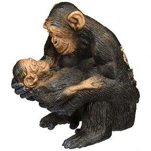 Фигурка динозавра Schleich Шимпанзе самка с детенышем 14679