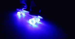 Penny board (пенни борд) RGX PNB-01GW 22" Blue LED