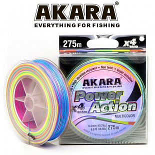 Шнур Akara Power Action X-4 Multicolor 275 м