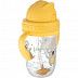 Поильник непроливающий Canpol babies Exotic Animals с трубочкой и утяжелителем 270 мл 6+ (56/606_yel) yellow