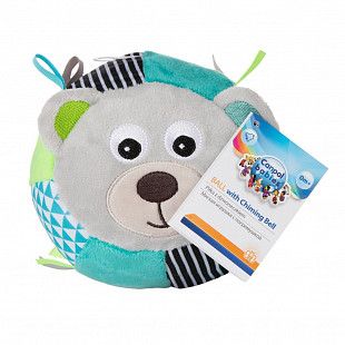 Мягкая игрушка Canpol babies Soft Ball  BEARS с погремушкой 0м+ (68/074_grey) grey