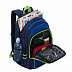 Рюкзак школьный GRIZZLY RB-052-1 /3 dark blue/blue