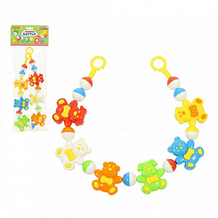 Погремушка-подвеска Полесье Забавные зверята 75см 71606