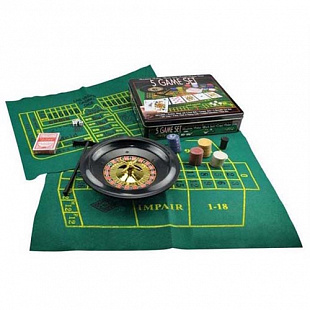 Набор для игры Казино 5 в 1 Zez Sport B-5