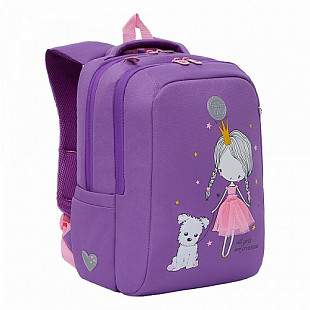 Рюкзак школьный GRIZZLY RG-166-1 /3 lilac