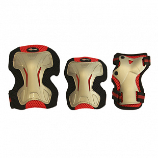 Комплект защиты для роликовых коньков Amigo Ultra Red