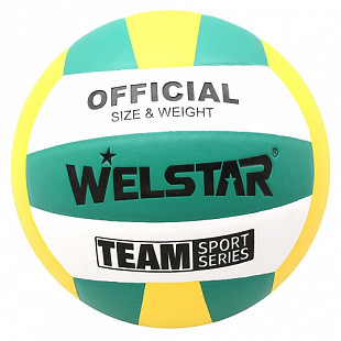Мяч волейбольный Welstar VLPU4408 р.5 yellow/green