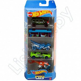 Набор машинок Hot Wheels HW City 5 шт. (1806 HLY76)