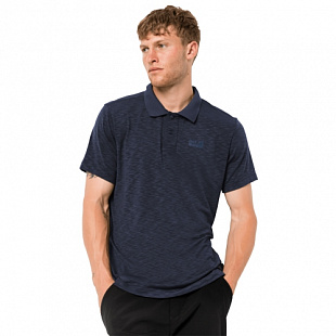Рубашка поло мужская Jack Wolfskin Travel Polo Men night blue