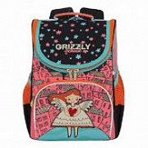 Рюкзак школьный GRIZZLY RAm-084-4 /1 pink/black