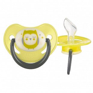 Пустышка Canpol babies Night Dreams Силиконовая Ортодонтическая 6-18 мес. (22/501) yellow