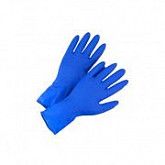 Перчатки хозяйственные латексные Gloves универсальные blue