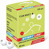 Мяч для настольного тенниса Start Line 1* Club Select White 120 штук