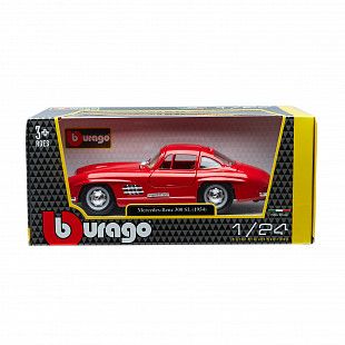 Коллекционная машина Bburago 1:24 Mercedes-Benz 300SL (18-22023) red