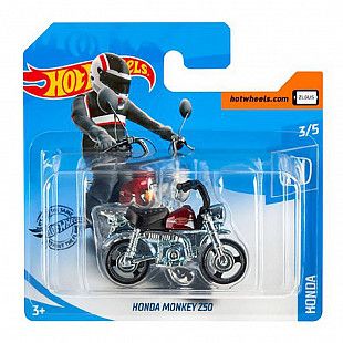 Мотоцикл Hot Wheels Базовой коллекции Honda Monkey Z50 3/5 (5785 GHC11)