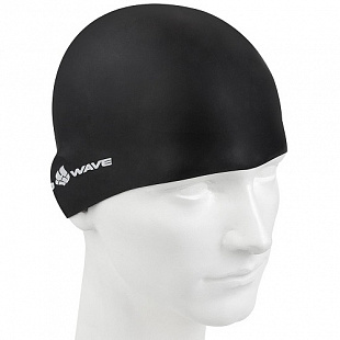 Шапочка для бассейна (плавания) взрослая Mad Wave Intensive black