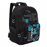Рюкзак городской GRIZZLY RU-033-21 /1 black/turquoise