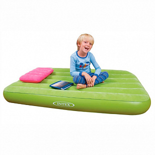 Надувной детский матрас Intex Cozy Kidz Airbeds 66801NP green