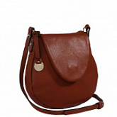 Женская сумка из кожи Pola 9022 dark brown