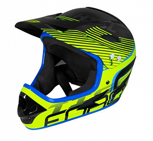 Велошлем Force Tiger Downhill black/green/blue
