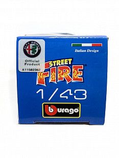 Машинка Bburago 1:43 Alfa Romeo Giulia (18-30000/18-30329) red