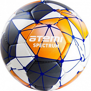 Мяч футбольный Atemi Spectrum PU 5р white/blue/orange