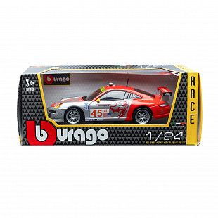 Машинка Bburago 1:24 Porsche 911 GT3 RSR (18-28002) silver