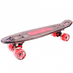 Penny board (пенни борд) Tech Team Transparent Light Music 22" 2018 black/red