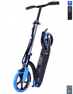 Самокат Y-Scoo RT 230 Slicker Family design Skull blue