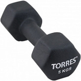 Гантель неопреновая Torres PL50015 5 кг black