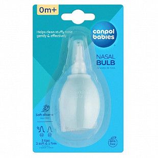Аспиратор для носа Canpol babies с двумя насадками (9/119) light blue