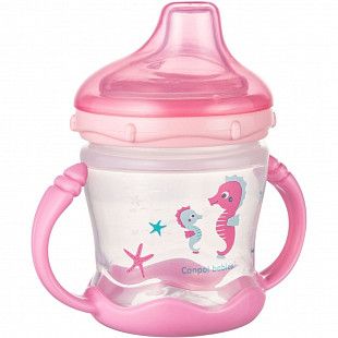 Поильник Canpol babies Love & Sea с силиконовым носиком 9+ 180 мл. (57/300_pin) pink