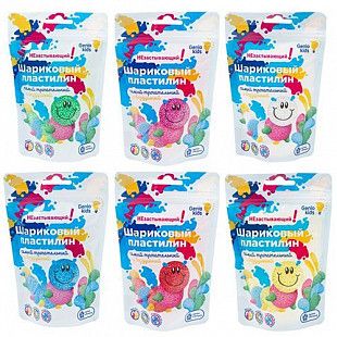 Шариковый пластилин для лепки Genio Kids - Art незастывающий 15 гр. в ассортименте TA1803
