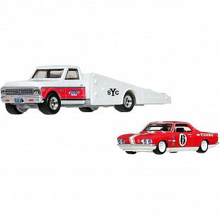 Машинка Hot Wheels Premium Team Transport 66 Chevrolet Corvair Yenko Stinger & '72 Chevy Ramp Truck Camion A Rampe (FLF56 JHX91)