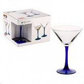 Набор бокалов для мартини Pasabahce Blue 4 шт 44919К