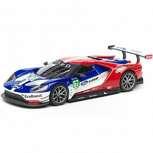 Машинка Bburago 1:32 2017 Ford GT №67 Le Mans (18-41158) blue