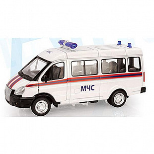 Инерционный микроавтобус Play Smart МЧС из серии "Автопарк" 9689-D