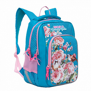 Рюкзак школьный GRIZZLY RG-866-2 /1 light blue