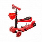 Самокат-беговел RS iTRIKE 3 в 1 red