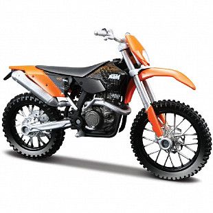 Масштабная модель мотоцикла Maisto 1:18 KTM 520SX 39300 (20-00354) Silver/Orange НОВОЕ ПОСТУПЛЕНИЕ