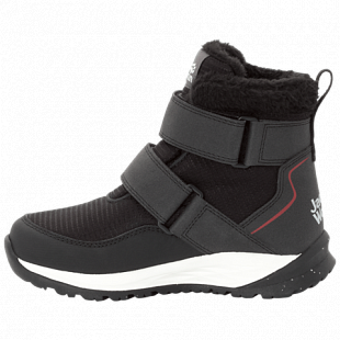 Ботинки детские Jack Wolfskin Polar Wolf Texapore Mid Vc K black / white