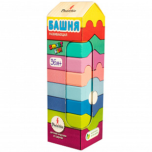 Развивающая игрушка Pinocchio пирамидка Башня WOOD6