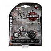 Масштабная модель мотоцикла Maisto 1:24 Harley-Davidson 2000 FLSTF Fat boy (35094) brown
