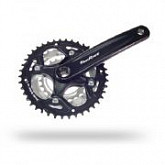 Шатун под квадрат Sunrace 24/34/42Тх170мм с защитой black ZTB12370