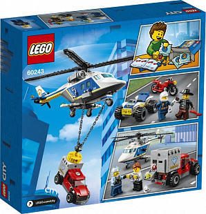 Конструктор LEGO City Погоня на полицейском вертолёте 60243