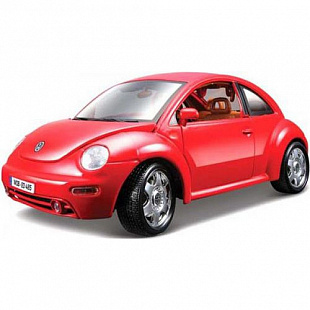 Коллекционная машина Bburago 1:24 VW Volkswagen New Beetle (18-22029) red