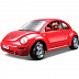 Коллекционная машина Bburago 1:24 VW Volkswagen New Beetle (18-22029) red